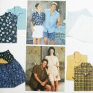 Simplicity 7172 shirt shorts for men or women sewing pattern sz XS, S, M uncut