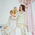 Simplicity 8697 Girl's Robe Nightgown & Pajamas sewing pattern sz 7 & 8