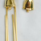 Avon manager award bell pin and paper book clip gold tone Avon manager award bell pin and paper book clip gold tone