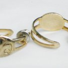 Initial S jewerly hoop stud earrings gold tone S monogram Initial S jewerly hoop stud earrings gold tone S monogram