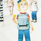 Butterick 2449 toddler smock & pants vintage sewing pattern sz 1/2