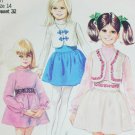 Simplicity 8067 vintage sewing pattern girl 14 skirt blouse bolero