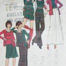 Butterick 6757 vintage sewing pattern misses jacket, sweater top Knits only outfit siz 12B34 uncut