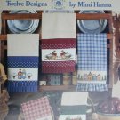 Cross stitch pattern leaflet Mimi's Country Towels 9 designs Leisure Arts 504
