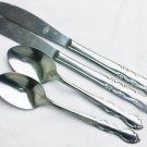 Utica Woodbine stainless flatware floral scrolls 2 spoons 2 knives