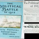 The Political Battle of 1912 Official Edition first issue with rare book selling tips