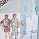 Simplicity 9924 sewing pattern man's jacket pants short men waist 30 Simplicity 9924 sewing pattern man's jacket pants short men waist 30