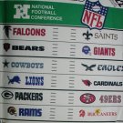 McCall 3422 pattern NFL applique transfer logos & names in 2 sizes all 14 teams unused