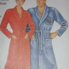 McCall 0011 men or women robe quick wrap sewing pattern sz S-XL uncut