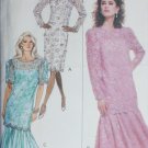 Butterick 6697 sewing pattern dress & tunic bottom flounce sz 12 14 16