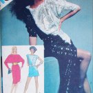 Simplicity 5873 sewing pattern pullover dress diagonal seam dolman sleeves sz 10 uncut