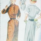 Simplicity 3487 vintage 1951 sewing pattern dress sz 11 bust 29