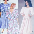 Butterick 3528 sewing pattern mock back wrap dress sz 6 8 10 uncut