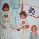 McCall 7797 sewing pattern child pajamas iron on transfer Raggedy Ann Andy sz 4