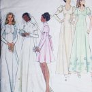 Butterick 6958 vintage sewing pattern bridal bridesmaid prom gown bride train sz 8