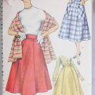 Simplicity 1462 vintage 1955 sewing pattern misses gored skirt waist 28 and stole Simplicity 1462 vintage 1955 sewing pattern misses gored skirt waist 28 and stole