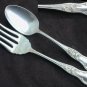 National Silver Carnation silverplate 1910 meat fork tbsp SH Quadruple