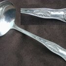 Atlas Silver Co ladle silverplate flatware ATF1 flowers on handle Atlas Silver Co ladle silverplate flatware ATF1 flowers on handle