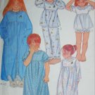 McCall 6781 sewing pattern girls nightgown pajamas robe size 3