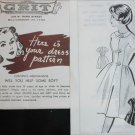 Vintage 1966 Patt O Rama Grit mail in dress sewing pattern size 16 UNCUT