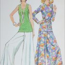 Simplicity 5690 sewing pattern 1973 issue size 12 B34 top wide leg pants UNCUT