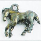 Silver horse mini 3/4 inch long charm bracelet size Silver horse mini 3/4 inch long charm bracelet size