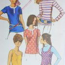 Simplicity 8834 vintage sewing pattern 1970 bouse tank top size 12 UNCUT