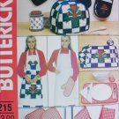 Butterick 215 sewing pattern kitchen accessories mitt apron toaster cover
