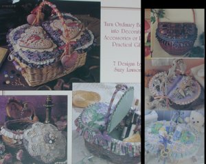 Craft leaflet Basket Case Leisure Art 1482 basket cloth lining directions and ideas
