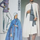 Simplicity 9211 vintage 1970 sewing pattern misses cape tunic pants size 10 B 32.5