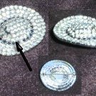 Rhinestone pin western hat black rhinestone band silver tone back jewelry Rhinestone pin western hat black rhinestone band silver tone back jewelry
