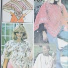 McCall 4865 vintage 1975 sewing pattern cloth shawl type and embroidery transfer