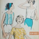 Advance 9030 vintage 1950s sewing pattern blouse top size 12 Bust 32