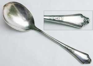 Gorham silverplate Shelburne spoon small ladle flatware 1914