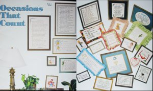 Occasions that Count cross stitch patterns by Gloria & Pat sayings for occasions