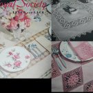 Royal Society craft pattern booklet Linen and Lace Crochet designs vintage 1952