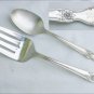 International Silver Old Company Plate Signature serving fork and teaspoon monogram R