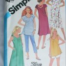 Simplicity 6469 maternity sewing pattern dress top size 14 stretch knits only Simplicity 6469 maternity sewing pattern dress top size 14 stretch knits only