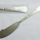 Antique silverplate Reed Barton Unique master butter knife 1879 monogram HP