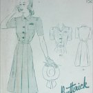 Butterick 9162 vintage circa 1940s sewing pattern dress size 16 bust 34