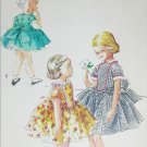 McCall 3347 vintage 1955 sewing pattern girls dress full skirt size 6 McCall 3347 vintage 1955 sewing pattern girls dress full skirt size 6