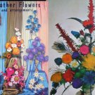 Craft booklet Feather Flowers and Arrangements vintage 1967 designs
