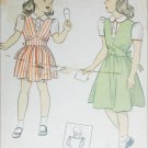 Vintage DuBarry sewing pattern 1943 classic girls jumper & blouse size 8 B26