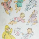 Simplicity 8761 sewing pattern 1970 baby layette size 6 months UNCUT