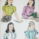 Simplicity 2001 vintage 1950s sewing pattern girl's blouse size 8 Simplicity 2001 vintage 1950s sewing pattern girl's blouse size 8