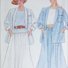 Butterick 4841 sewing pattern misses half size jacekt top skirt size L to XL UNCUT