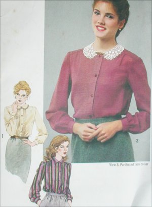 Simplicity 9719 sewing pattern blouses size 16 UNCUT