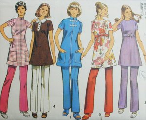 Simplicity 5032 sewing pattern maternity pants tunic top size 12 B34