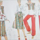 Vogue 9827 sewing pattern misses top skirt vest top pants UNCUT size 10 Vogue 9827 sewing pattern misses top skirt vest top pants UNCUT size 10