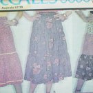 McCall 5696 sewing pattern misses tiered skirts size 10 waist 25 UNCUT